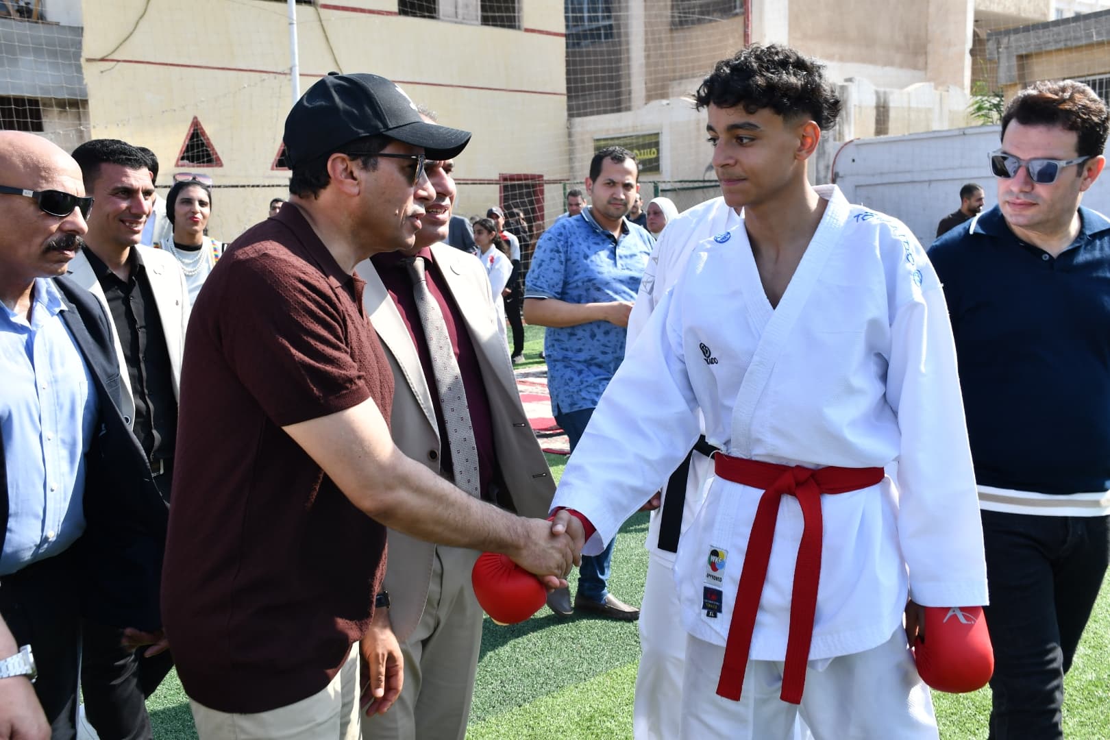 وزير الشباب والرياضة ومحافظ دمياط يتفقدان الطرح الاستثماري ومشروع الموهبة والبطل الأوليمبي بمركز شباب فارسكور